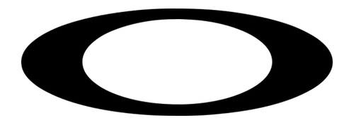 A black oval ring