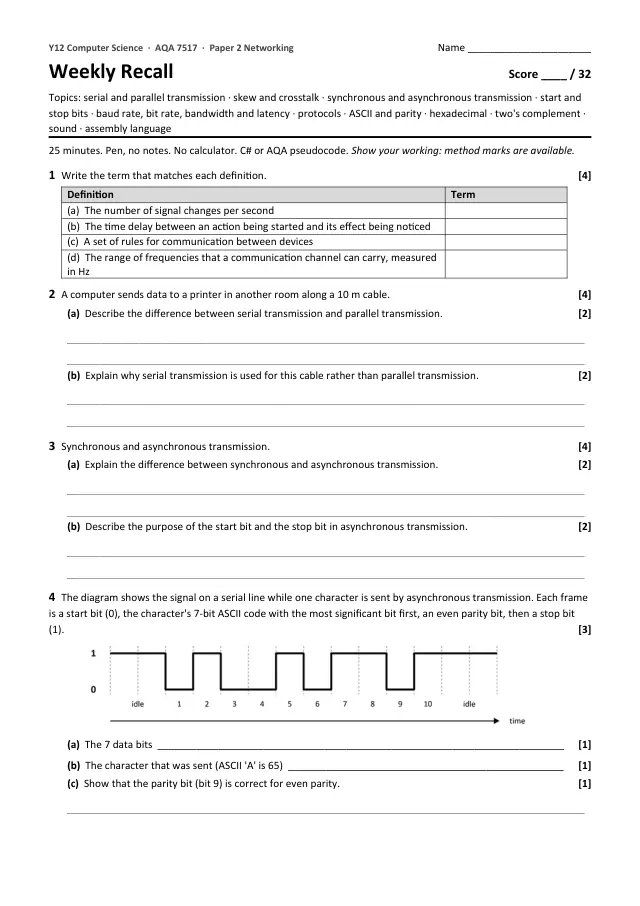 Page 1 of the Weekly Recall 4.9 Networking preview