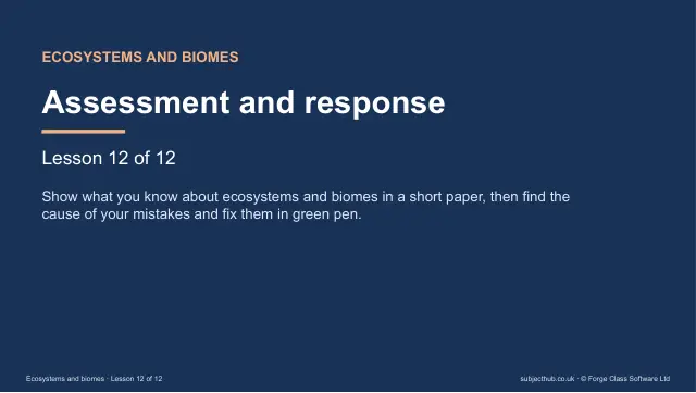 Page 1 of the Assessment and response preview