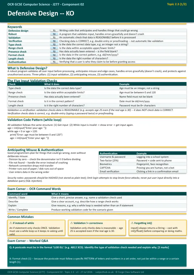 Page 1 of the Producing Robust Programs preview